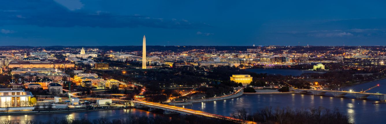 Washington DC Aerial panorama