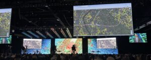 The opening plenary session of the Esri User Conference