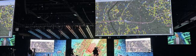 The opening plenary session of the Esri User Conference