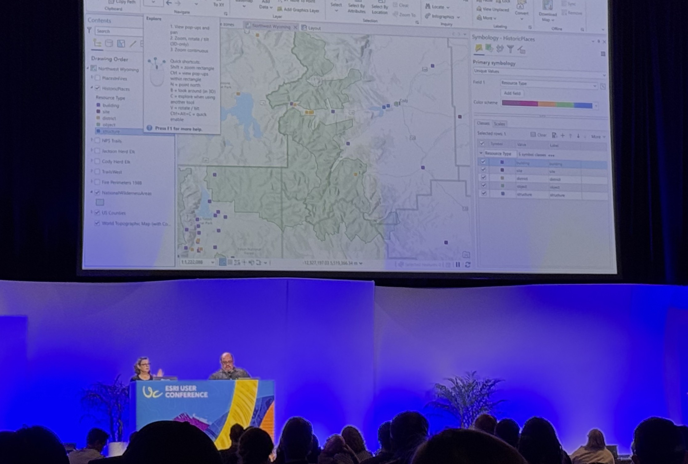 A live demo on Day Four of the conference, demonstrating the newest additions and improvements in ArcGIS Pro.